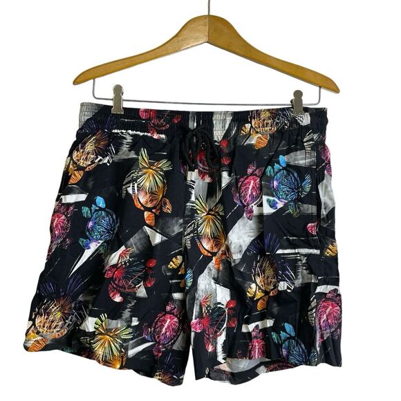 Vilebrequin Moorise Swim Trunks XXL 2XL Mens Electric Logo Turtle Beach Multi - Picture 1 of 13